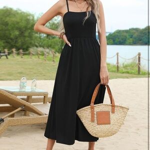 NWOT Zeagoo Black Maxi Dress